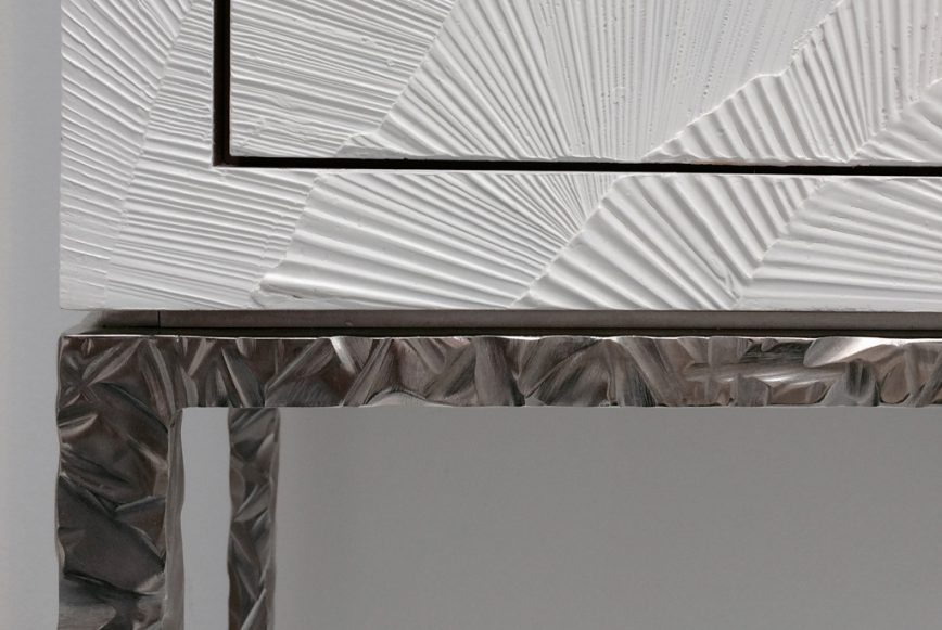 CHRISTOBAL_Tall-Boy_metal base-stucco top_handcrafted