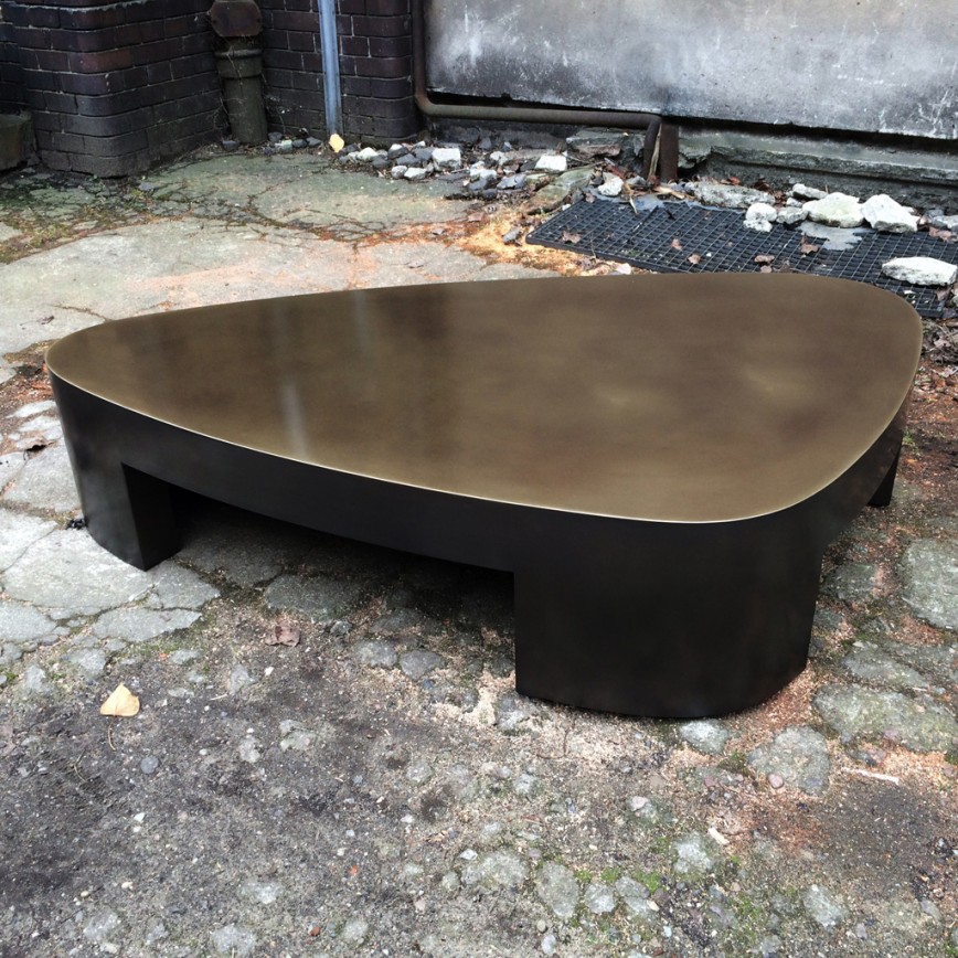 Lutetia-low table-bronze patinated