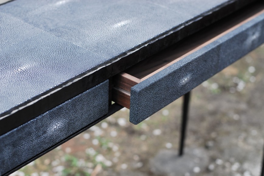 Tabalta_Console_desk-Galuchat-forged iron