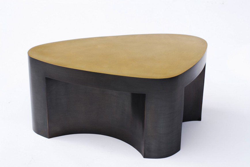 Lutetia-Desk, bronze patinated