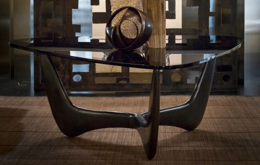 Sandy-Dining table-bronze patinated